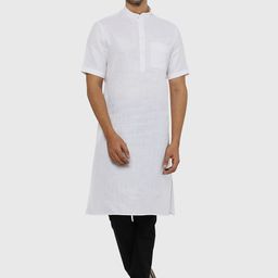 Modi Kurta Men White Cotton Kurtas-image-21