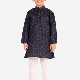 Pro-Ethic STYLE DEVELOPER Boys Printed Pure Cotton Kurta with Pyjama-16