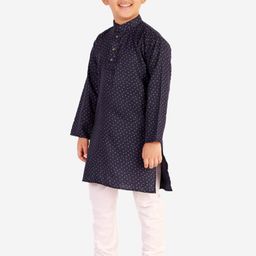 Pro-Ethic STYLE DEVELOPER Boys Printed Pure Cotton Kurta with Pyjama image 4