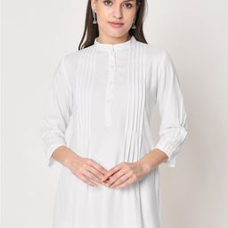 9rasa Mandarin Collar Pintuck Kurti-picture-58