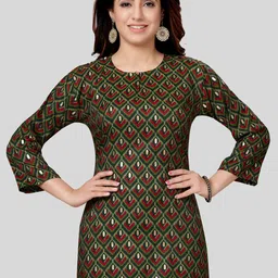 Saree Swarg Ethnic Motifs Printed Straight Kurti-image-26