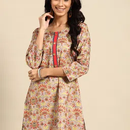 RANGMAYEE Ethnic Motifs Block Printed Pure Cotton Kurti-picture-7