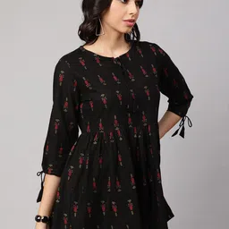 SAK JAIPUR Ethnic Motifs Printed A-Line Kurti image 5