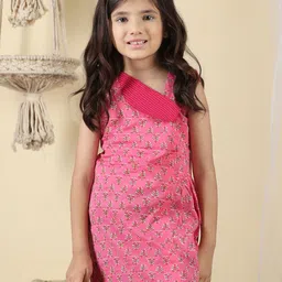 Sangria Girls Floral Printed Pure Cotton Straight Kurtis-picture-39