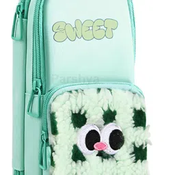 radhey preet 3-Layer Premium Canvas Pencil Pouch with Small Hands for Girls and Boys, Cute Stationery Items Kit Case, Large Capacity Stationary Pencil Box, RP1420 Art Polyester Pencil Box-picture-42