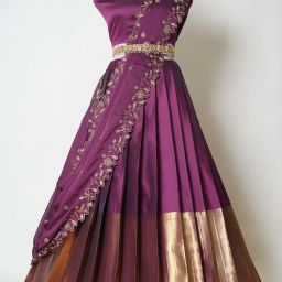 Self Design Semi Stitched Lehenga Choli-image-20