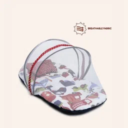 bacati Transportation Multi Color Mattress With Net Single Crib image 2