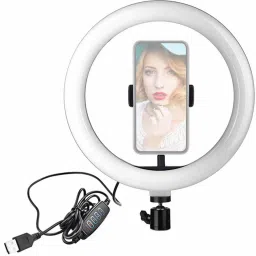 Gentle e kart ® Photography Ring Light with 3 Brightness Level for Photo-Video Shooting Bridal MakeUp Parlour YouTube & Compatible with iPhone/Android Phones/Cameras 3600 lx Camera LED Light-17
