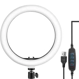 Gadgetzilla 12 inch Ring Light ONLY with 3 Color Modes Dimmable ring light Ring Flash-image-32
