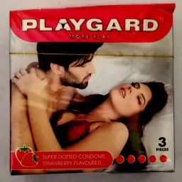 SUPER DOTTED CONDOMS STRAWBERRY FLAVOURED (Set of 8, 24 Sheets) Condom-12