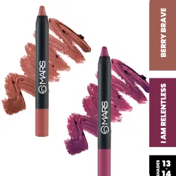 Long Lasting Lip Crayon Lipsticks, Matte Finish & Waterproof Lipstick, Pack of 2-image-29
