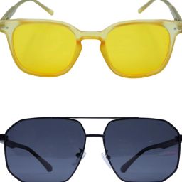 UV Protection Retro Square Sunglasses (Free Size)-picture-4