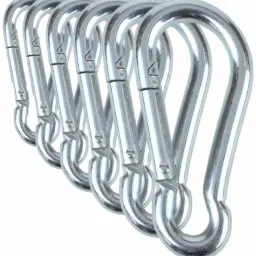 Premium Heavy Duty Steel Spring Snap Hook M8x100mm Multipurpose Carabiner Carabiner-16