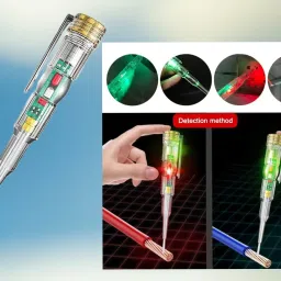 Electron Multifunction Dual LED AC-DC Light Tester Pen [Continuity Tester] Digital Voltage Tester-image-79