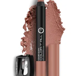 Colors Queen Color It All Non Transfer Lip Crayon With Sharpener 4 g - Rusty Nude 19 image 1