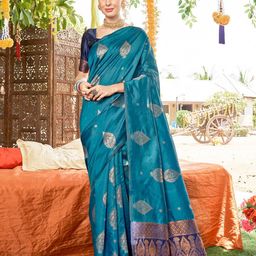 anouk rustic Anouk Woven Design Banarasi Saree image 1