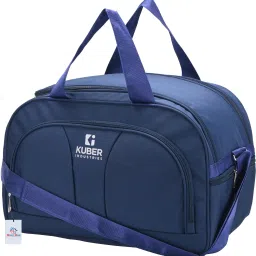 44 L Hand Duffel Bag - 44 Ltr Nylon Duffle Bags with Shoulder Strap | Figo-D | Navy Blue - Blue - Large Capacity-image-64