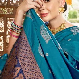 anouk rustic Anouk Woven Design Banarasi Saree image 4