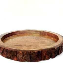 Round BAKKAL Tray Natural Brown Antique Home/Restaurant/Office USE to Serve Tray-image-96