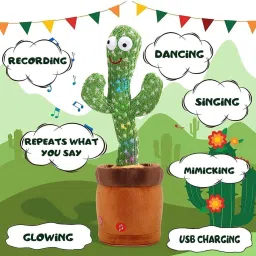 Rechargeable Dancing Talking Cactus Toys for Baby , 120 Songs for Baby-image-11