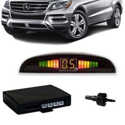 JB405 Silver Car Reverse Parking Sensor with LED Display 4 Sensor J405 Parking Sensor-image-21
