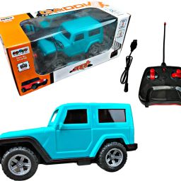Remote Control Thar Car|with Led Lights and Song Toy Car USB Rechargable(Blue)-image-36