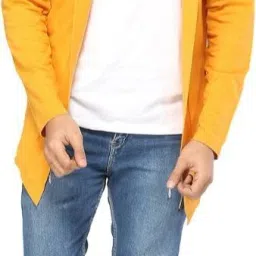 Men Jacket Style Full Sleeve Yellow Shrug-image-53