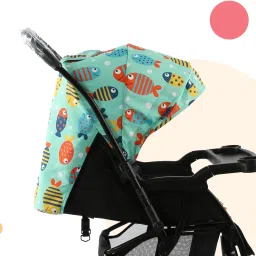 luvlap Sunny Stroller/Pram with Reversible handlebar, 5 point harness Stroller image 5