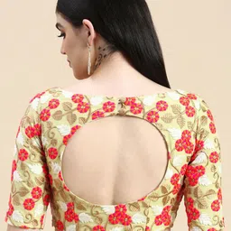 Ethnovog Ready To Wear Multicolored Embroidered Net Blouse image 4