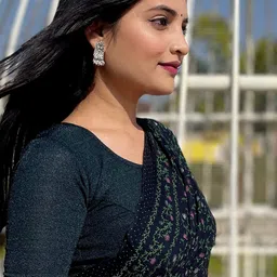 Bindigasm's Advi Woven Design Stretchable Jacquard Saree Blouse-30