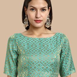 Vardha Woven Design Brocade Saree Blouse-image-71
