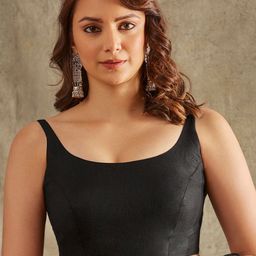 SALWAR STUDIO Sleeveless Cotton Saree Blouse-50