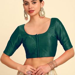 Soch Short Sleeves Padded Saree Blouse-image-51
