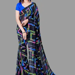 Sanwariya Silk Geometric Printed Pure Georgette-picture-45