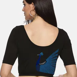 NOT YET by us Printed Stretchable Saree Blouse-image-36