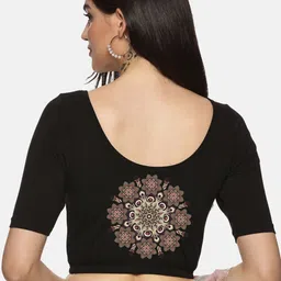 NOT YET by us Printed Stretchable Saree Blouse-image-98