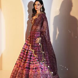 Rashika Sharma Embroidered Mirror Work Made to Measure Lehenga & Blouse With Dupatta image 4