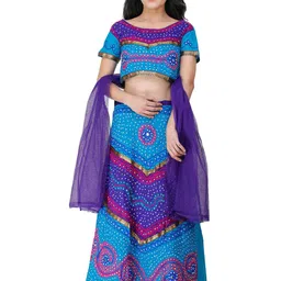 Exotic India Embroidered Thread Work Ready to Wear Lehenga & Blouse With Dupatta-picture-58