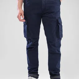SPYKAR Men Regular-Fit Mid-Rise Cargos Trouser-image-11
