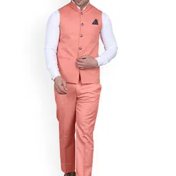 REFULGENT Sleeveless Single-Breasted Two-Piece Formal Suit-image-85