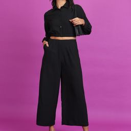 Tokyo Talkies Crop Shirt With Trouser-image-62