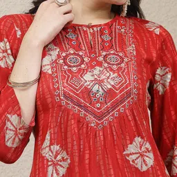 Nayam By Lakshita Printed Regular Kurta with Palazzos image 3