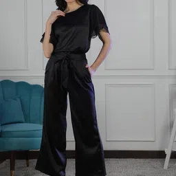 NEUDIS Flutter Sleeve Satin Top & Trouser image 5