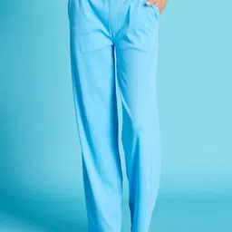 KIABI Women Flared High-Rise Parallel Trousers-image-103