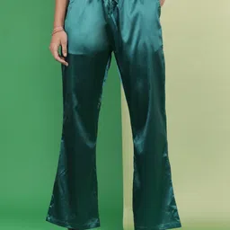 Freehand by The Indian Garage Co Flat-Front High-Rise Flared Trousers-image-24