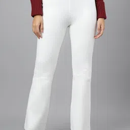 Xpose Women Comfort Flared High-Rise Trousers-picture-14