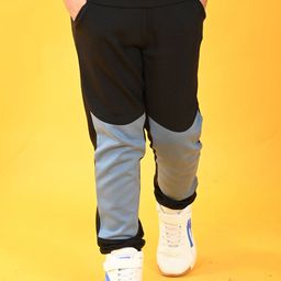 Anthrilo Infant Boys Relaxed Fit High-Rise Colourblocked Fleece Joggers-image-31
