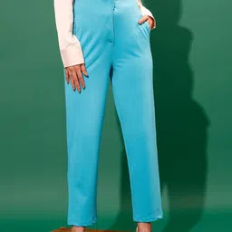 STREET 9 Women Loose Fit High-Rise Trousers-image-24