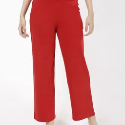 SPIFFY Women Smart Loose Fit High-Rise Trousers-37