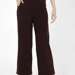SPIFFY Women Smart Loose Fit High-Rise Trousers-picture-27